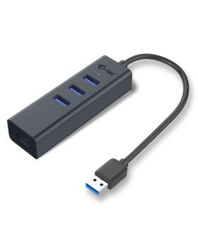 i-tec Metal USB 3.0 HUB 3 Port + Gigabit Ethernet Adapter