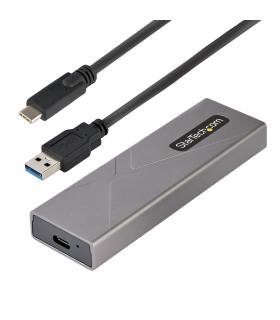 StarTech.com Caja Externa de Aluninio USB-C 10Gbps a NVMe M.2 o SSD M.2 SATA - Sin Herramientas para SSD M.2 NGFF PCIe SATA -