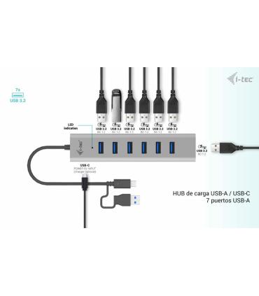 i-tec USB-C USB-A Charging Metal HUB 7 Port