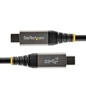 StarTech.com Cable de 1m USB-C de 10Gbps - Cable USB Tipo C Certificado por USB-IF - Cable USB TipoC USB 3.1 3.2 Gen 2 - Con