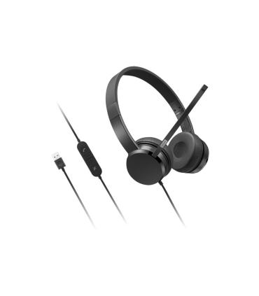 Lenovo 4XD1K18260 auricular y casco Auriculares Alámbrico Diadema Música uso diario USB tipo A Negro