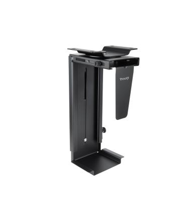 TooQ Soporte Metálico para CPU para Escritorio Pared, Negro