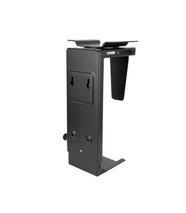 TooQ Soporte Metálico para CPU para Escritorio Pared, Negro