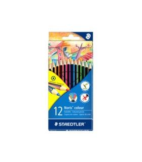 ESTUCHE 12 LAPICES DE COLORES NORIS COLOUR SURTIDOS STAEDTLER 185 C12