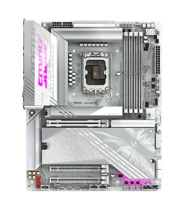 GIGABYTE Placa base Z890 AORUS ELITE X ICE - Compatible con CPUs Intel Core Ultra (Serie 2), VRM de 16+1+2 fases, hasta 9500MHz