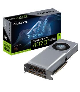 GIGABYTE GeForce RTX 4070 Ti SUPER AI TOP 16G Tarjeta Gráfica - 16GB GDDR6X, 256bit, PCI-E 4.0, 2610MHz Core Clock, 3 x