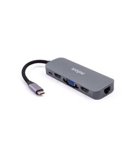 DOCK TYPE C 3USB3.0 2HDMI VGA RJ45