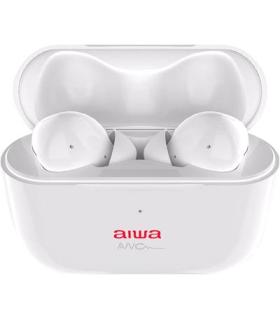 Auricular Bluetooth Intrauditivo Anc Aiwa Ebtw-888anc White Bt 5.0 Con Cancelacion De Ruido Activo Caja De Recarga