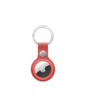 AIRTAG FINEWOVEN KEY RING CORAL