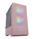 Caja Microatx Gaming Mars Gaming Mcz Pink Frontal Mesh Con 2xventilador Rgb Ventana Lateral Total Usb3.0 + Usb 2.0 Sin Fuente