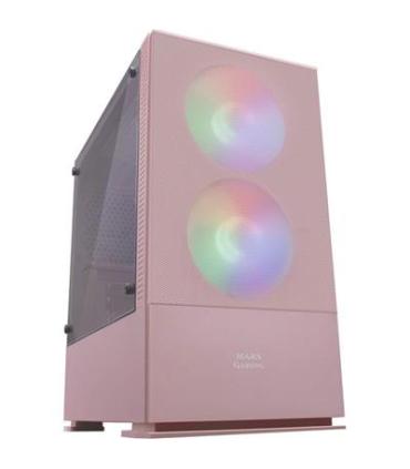 Caja Microatx Gaming Mars Gaming Mcz Pink Frontal Mesh Con 2xventilador Rgb Ventana Lateral Total Usb3.0 + Usb 2.0 Sin Fuente