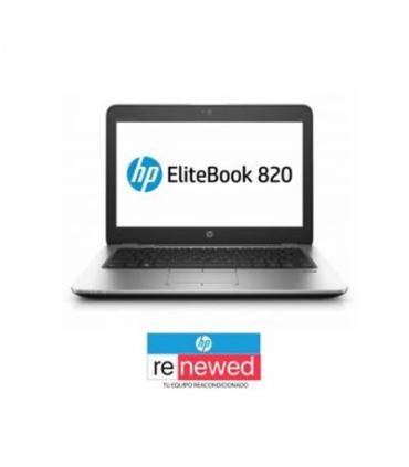 RENEWED HP Portatil EliteBook 820 G4,i7-7500U,16GB,256GB SSD,12,FHD,W10Pro CMAR,1 ao CAR - Grado A