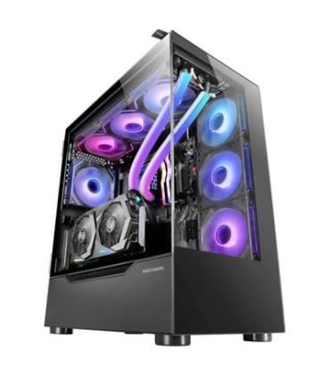 Caja E-atx Torre Gaming Mars Gaming Mc-ult Xxl Black Frontal Y Lateral De Cristal Templado Sin Fuente De Alimentacion