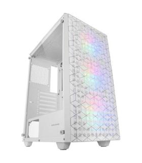 Caja Atx Semitorre Gaming Mars Gaming Mcmagw Blancafrontal Doble Rejilla Magnetica Lateral Cristal Templado 3x120mm Rgb Doble