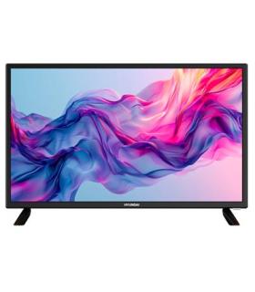 TV LED HD Ready (720p) 24 (61cm.) pulgadas Hyundai HTV2400A Smart TV con Android Wifi Acceso directo a Apps en mando Negro