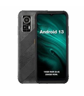 Telfono Mvil 4G Android 13 6,56 (16,7cm.) 90 Hz AGM H6 4G 8+256GB GREY Spreadtrum T606 8 GB Ram 256 GB Disco Negro