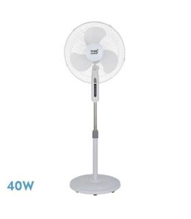 Ventilador De Pie Etesio Blanco 3 Velocidades 40w 3 Aspas Oscilante