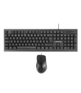 Teclado y Raton (Pack) Oficina Membrana Ratn ptico TACENS 4T ACP0PT USB Teclado numrico Negro