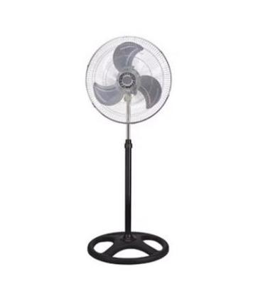 Ventilador De Pie Ag 1802 Negro 3 Velocidades 70w Aspas De Aluminio Oscilancion Pie 18