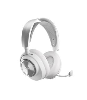 Steelseries Arctis Nova Pro Wireless Auriculares Inalmbrico y almbrico Diadema Juego Bluetooth Plata, Blanco