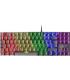 Teclado Mecanico Compacto Tkl Mars Gaming Mk80 Italiano Black Iluminacion 12efectos Switch Marron  Rgb Pr De 1000hz