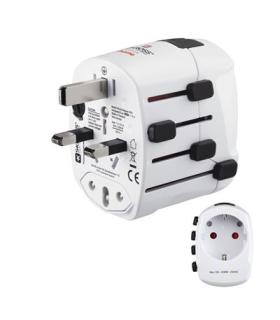 HAMA TRAVEL Adaptador universal 3 Polos