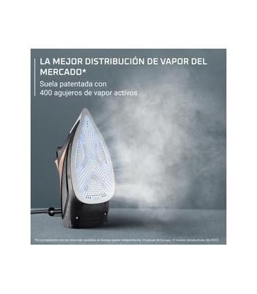 Rowenta DW6341D1 plancha Plancha a vapor Suela Microsteam 400 HD 3De 2500 W Negro, Marrón