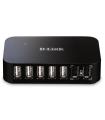 D-Link DUB-H7 USB 2.0 Type-B 480 Mbit/s Negro