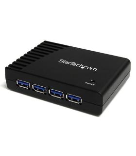 StarTech.com Adaptador Concentrador Hub Ladrón USB 3.0 Super Speed 4 Puertos Salidas PC Mac - Negro