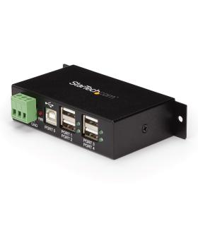 StarTech.com Hub Industrial de 4 Puertos USB 2.0 con Protección Antiestática ESD