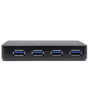 StarTech.com Concentrador USB 3.0 de 4 Puertos - 5Gbps - Ladrón con Puertos de Carga y Sincronización - Hub con 1 Puerto de 2,4A