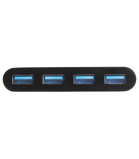 StarTech.com Hub Concentrador USB 3.0 (5Gbps) de 4 Puertos - Ladrón USB-C a 4x USB A - Alimentado por el Bus