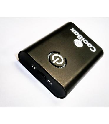 CoolBox COO-BTALINK transmisor de audio inalámbrico 3,5 mm 15 m Negro