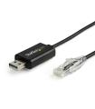 StarTech.com Cable de 1,8m Rollover para Consola Cisco - USB a RJ45