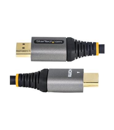 StarTech.com Cable 5m HDMI 2.0 de Alta Velocidad con Ethernet con Certificación Premium - Cable HDMI de 4K a 60Hz - HDR10 - ARC