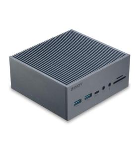 Lindy 43351 base para portátil y replicador de puertos Acoplamiento USB 3.2 Gen 1 (3.1 Gen 1) Type-C Gris