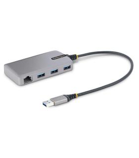 StarTech.com Hub USB de 3 Puertos USBA - USB 3.0 de 5Gbps - Alimentado por el Bus - Concentrador USB de 3 Puertos USB-A -