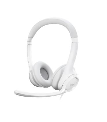 Logitech H390 Auriculares Alámbrico Diadema Oficina Centro de llamadas USB tipo A Blanco