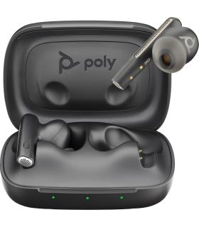 POLY Intrauriculares Voyager Free 60 UC color Negro Carbono +Adaptador USB-A BT700 +Estuche de carga básico