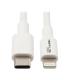 Tripp Lite M102-003-WH Cable de Sincronización y Carga USB C a Lightning, Certificado MFi - USB 2.0, M M, Blanco, 0.91 m [3