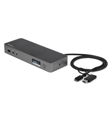 StarTech.com Docking Station Universal para Portátil - Replicador de Puertos Híbrido USB-C -A - 2x HDMI y DP 4K - PD 60W - Mac