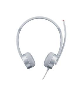 Lenovo 100 Stereo Analogue Headset Auriculares Oficina Centro de llamadas Plata