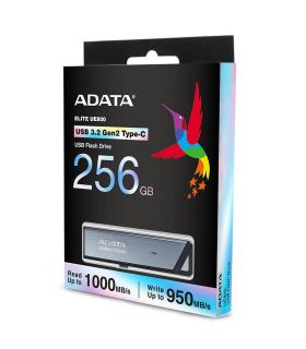 ADATA UE800 unidad flash USB 256 GB USB Tipo C 3.2 Gen 2 (3.1 Gen 2) Plata