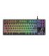 Trust GXT 833 Thado teclado Juego USB Español Negro, Plata