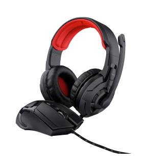 Trust 24761 auricular y casco Auriculares Alámbrico Diadema Juego Negro, Rojo