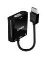 Lindy 38285 adaptador de cable de vídeo 0,1 m HDMI tipo A (Estándar) VGA (D-Sub) Negro