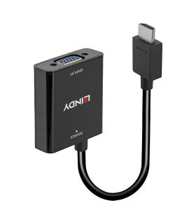 Lindy 38291 adaptador de cable de vídeo 0,1 m HDMI tipo A (Estándar) VGA (D-Sub) Negro