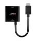 Lindy 38291 adaptador de cable de vídeo 0,1 m HDMI tipo A (Estándar) VGA (D-Sub) Negro