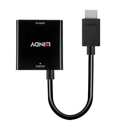 Lindy 38291 adaptador de cable de vídeo 0,1 m HDMI tipo A (Estándar) VGA (D-Sub) Negro