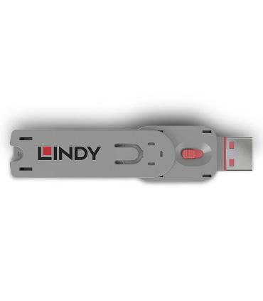 Lindy 40620 bloqueador de puerto Llave de bloqueador de puerto USB tipo A Rosa Acrilonitrilo butadieno estireno (ABS) 1 pieza(s)